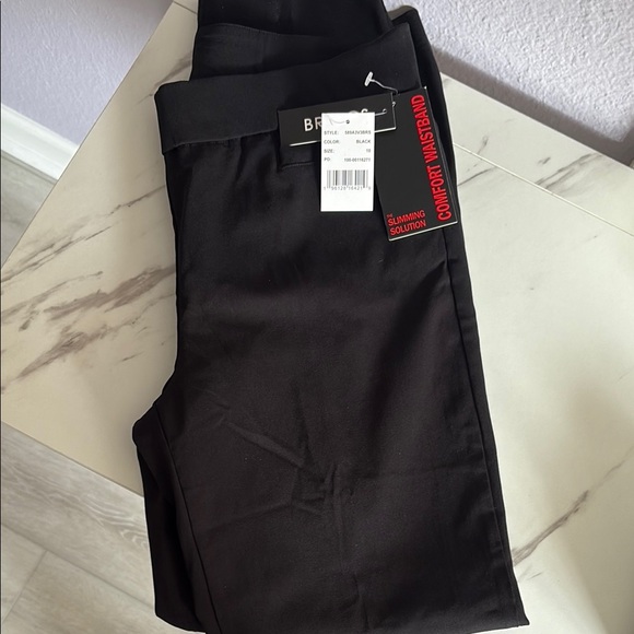 Briggs New York Pants - Briggs New York Black Comfort Waistband Pants